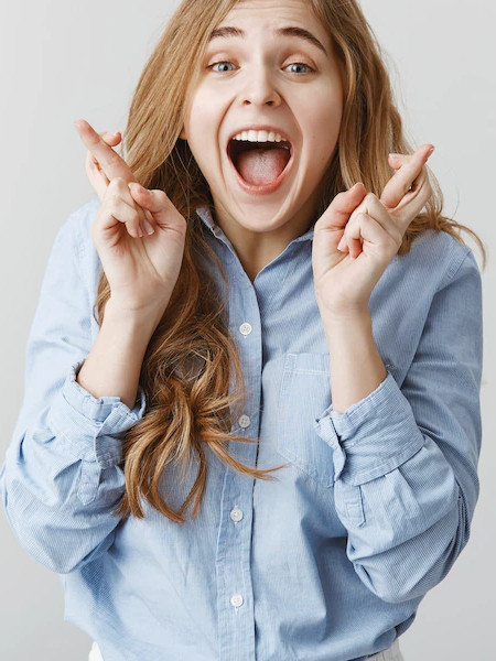  Girl wearing a blue color shirt image